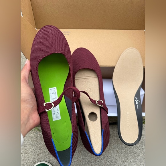 Rothy's Burgundy Mary Jane Heels - Picture 14 of 16